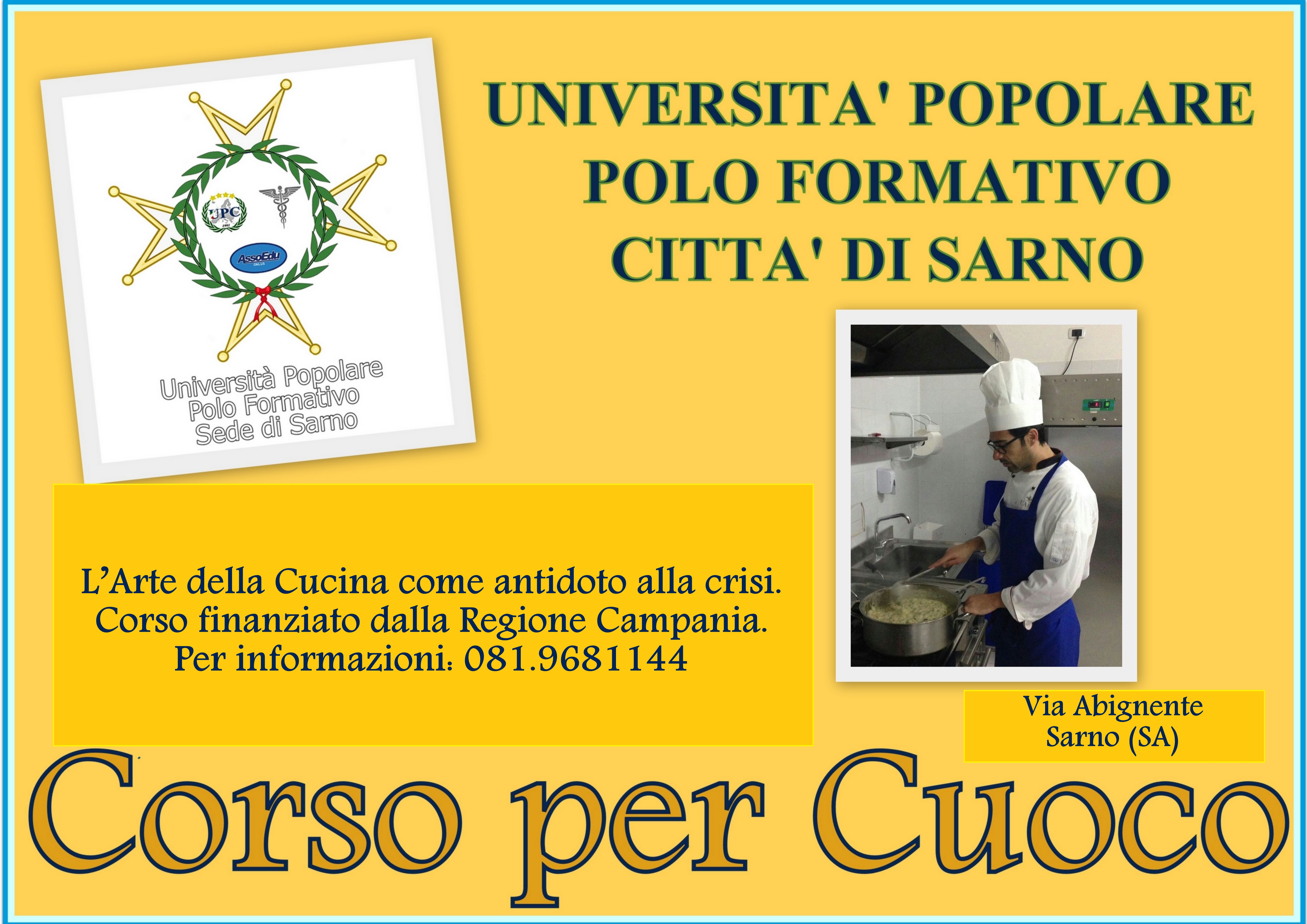 L’Arte della Cucina come antidoto alla crisi. Per informazioni: 081.9681144